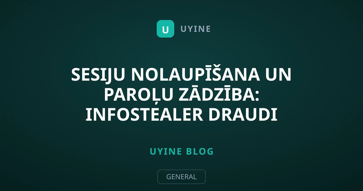 Sesiju nolaupīšana un paroļu zādzība: Infostealer draudi