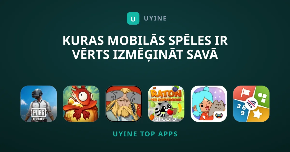 Kuras mobilās Spēles ir vērts izmēģināt savā tālrunī?