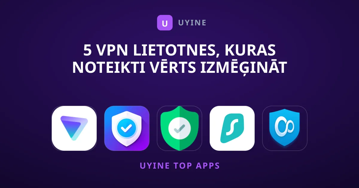 5 VPN Lietotnes, Kuras Noteikti Vērts Izmēģināt